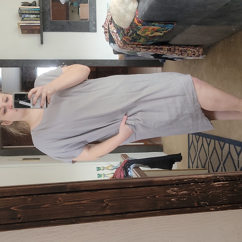Universal Standard linen grey dress